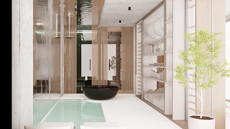 Piscina interior privada