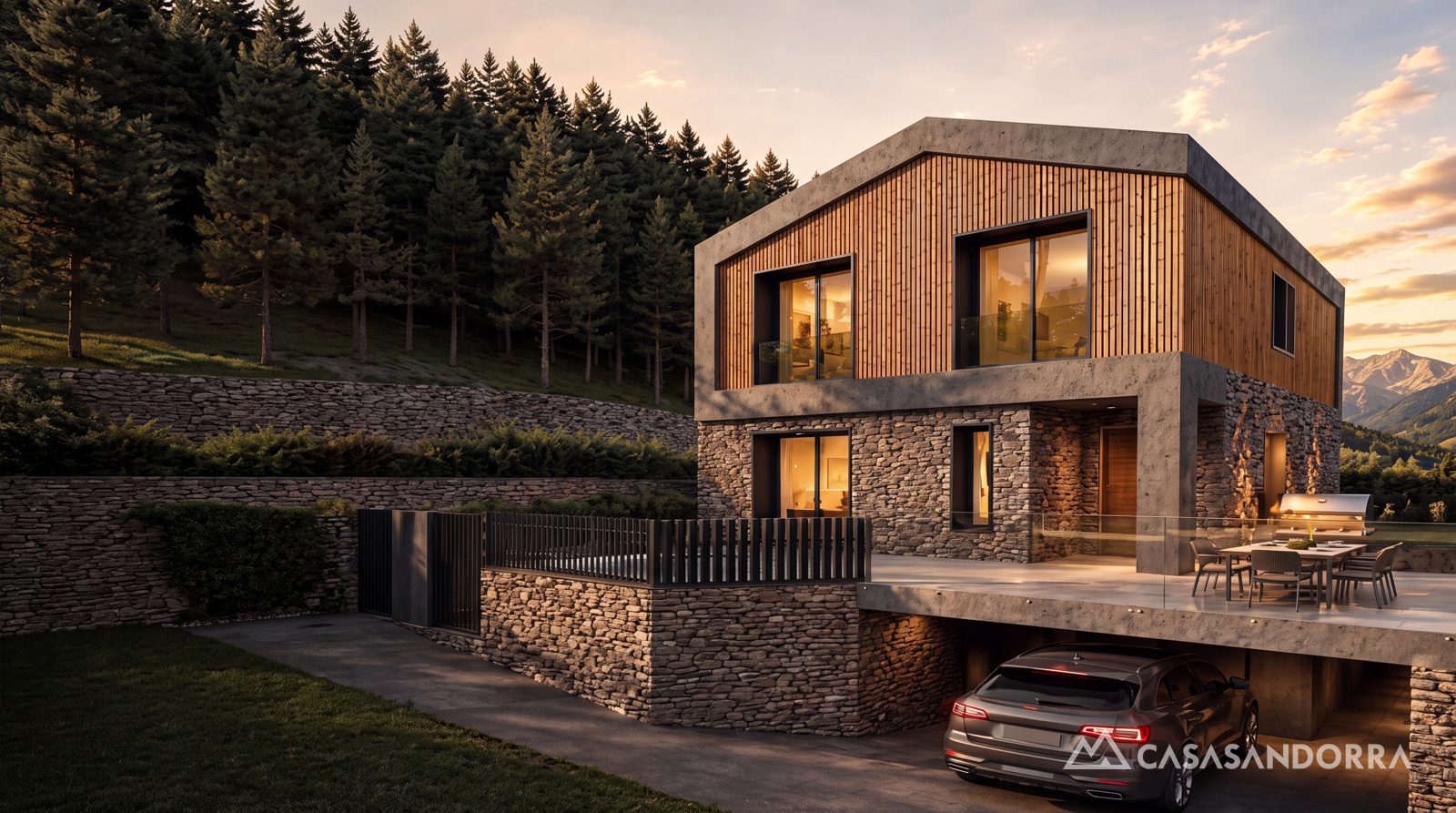 Casa d'obra nova de 389 m² a Terres de Nicolau, Ordino